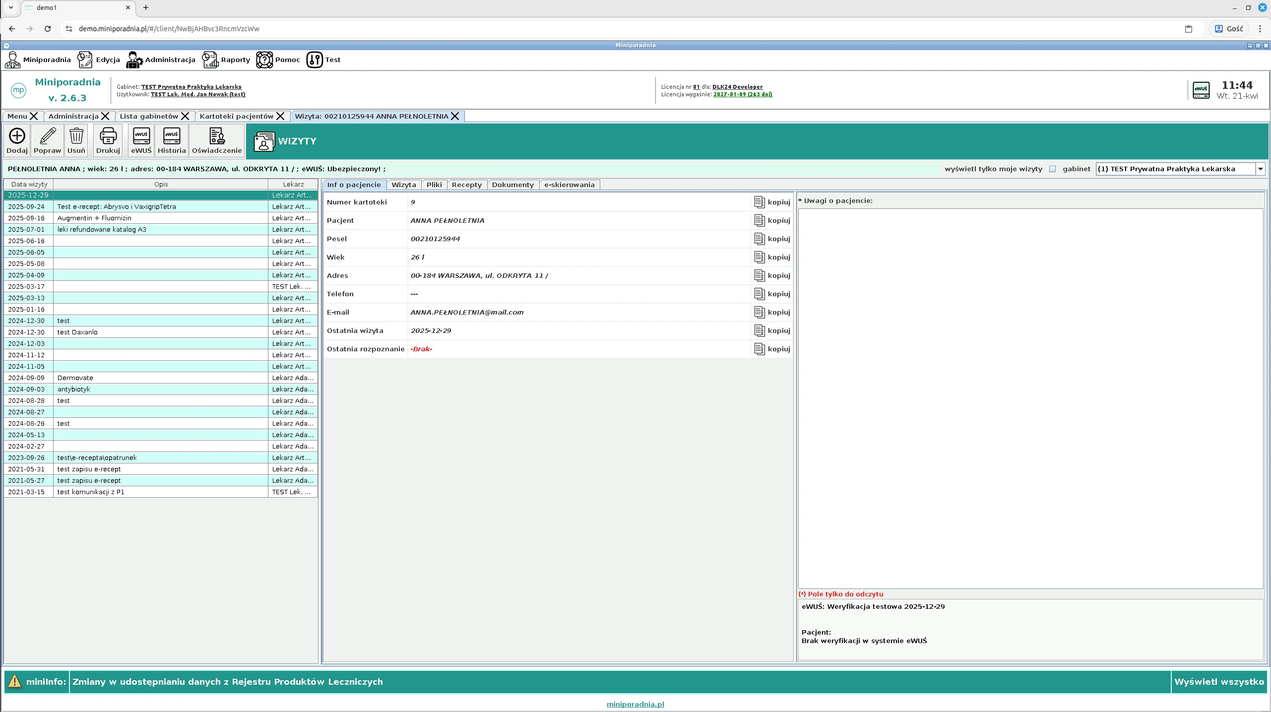 Program dla ortopedy – Miniporadnia